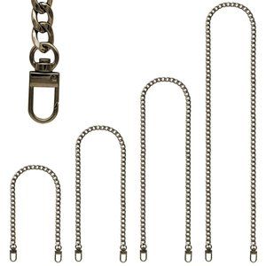 Set of Four ANTIQUE BRONZE Purse Chains Shoulder/Crossbody/Wristlet - UNBRANDED